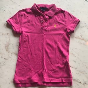 Hot pink polo